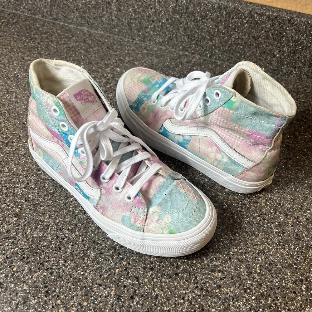 Vans VR3 Cush Sk8-Hi Womens 6.5 Pastel Color Shoes Sneaker Lace Up Canvas Mens 5